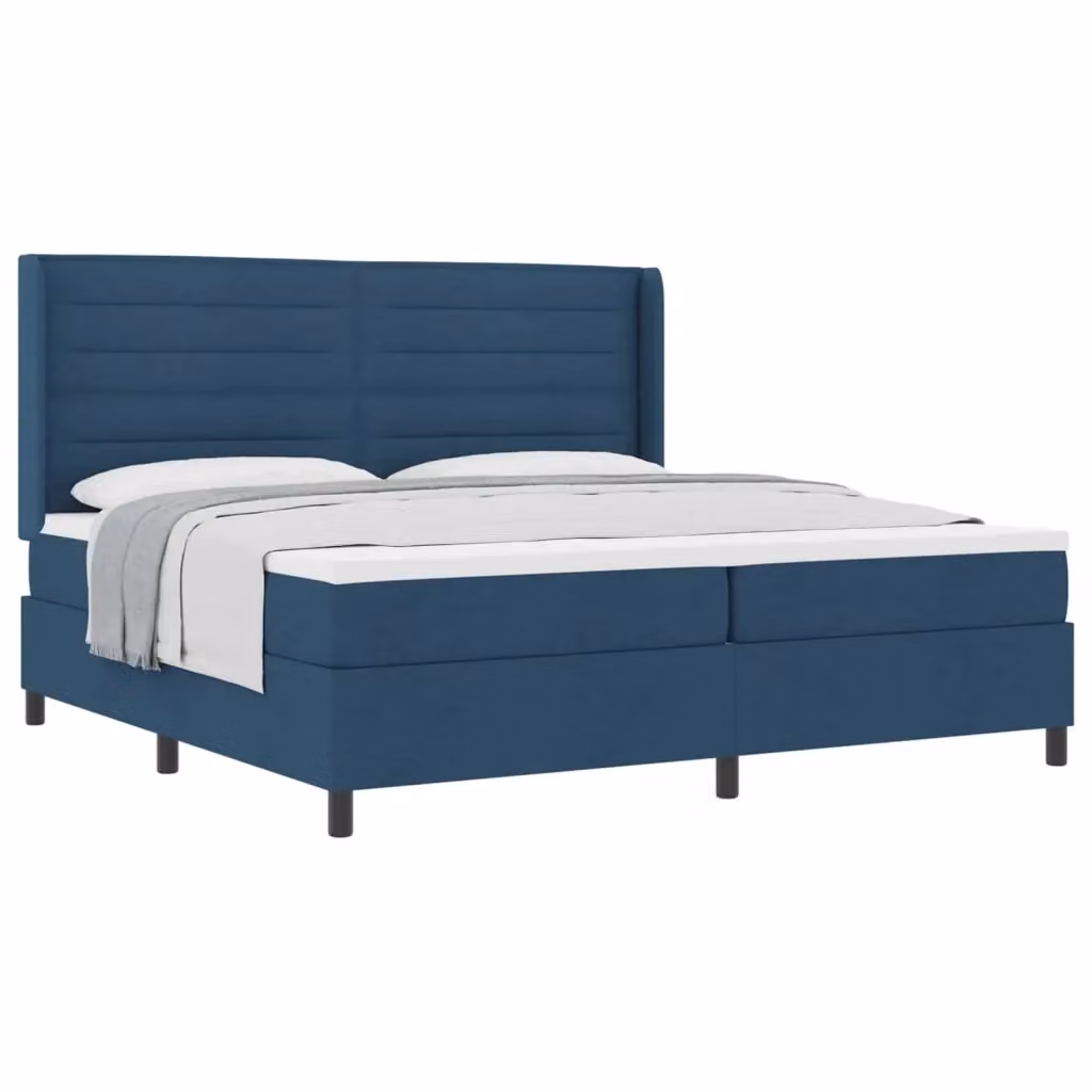 Letto ibrido con materasso blu e struttura in legno e tessuto vidaXL L/P/H: 200 x 200 x 28 cm – 2