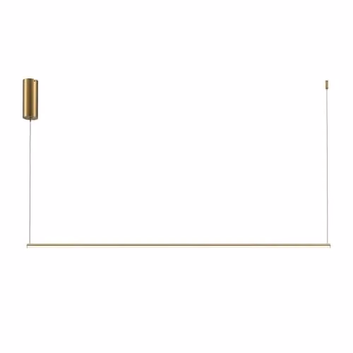 MAYTONI DECORATIVE LIGHTING Lampada a sospensione LED Halo in metallo ottonato 1100 lm per soggiorno, cucina, camera da letto, sala da pranzo, ufficio
