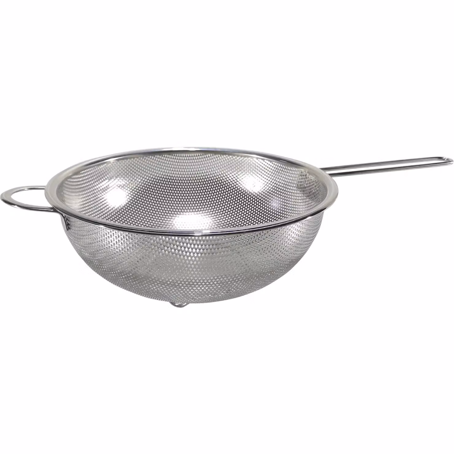 Scolapasta rotondo con manici Gusto Casa in acciaio inox color argento, diametro: 20,5 cm