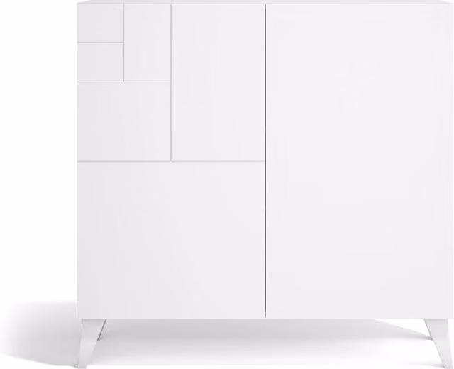 Scarpiera Herdasa effetto bianco venature 87x90x27