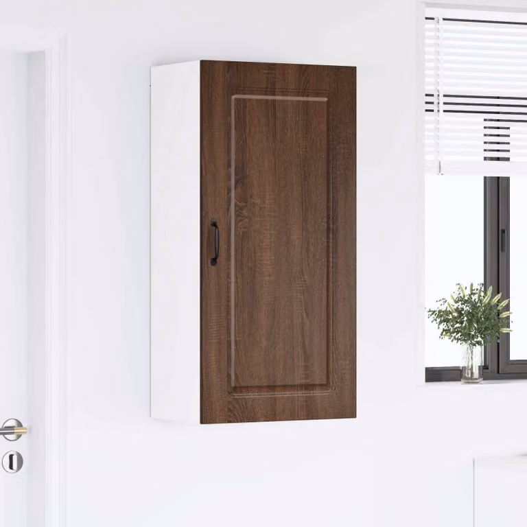 Pensile da cucina moderno vidaXL Kalmar in rovere marrone con ante a battente L/P/H: 50 x 31 x 100 cm