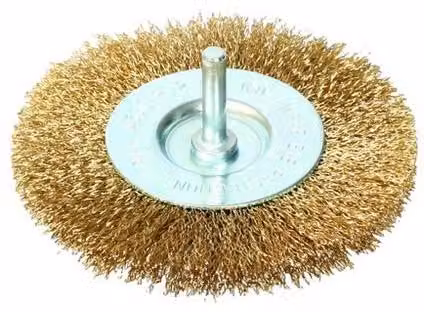 spazzola circolare ondulata a gambo 100 mm