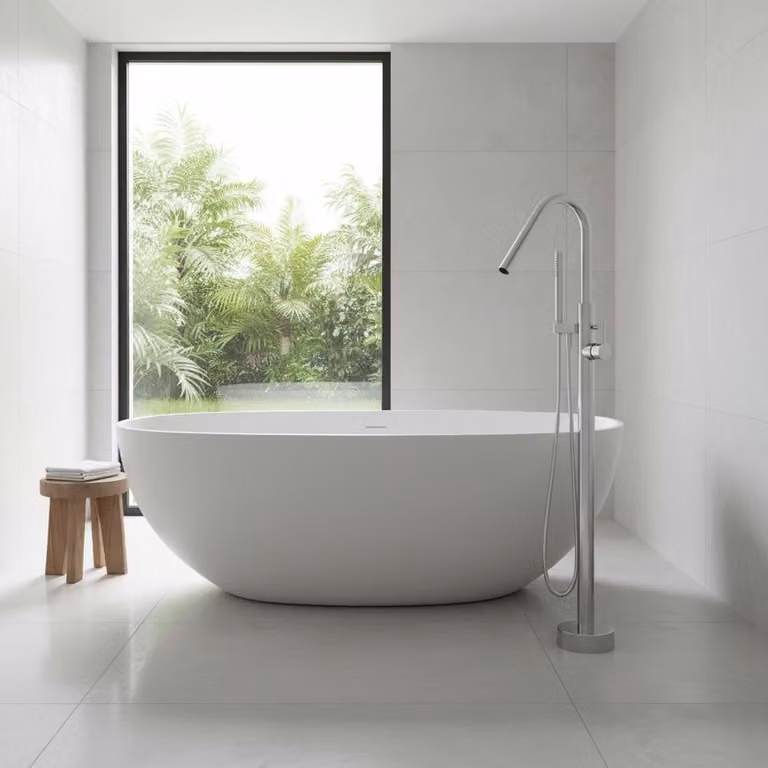 Vasca da bagno indipendente, vasca da bagno, design classico bianco, adatta per il bagno 140×70×55 cm /TW-8507-140/