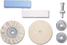 Set di 5 tamponi per lucidatura multicolore per trapano KWB D.35x10mm