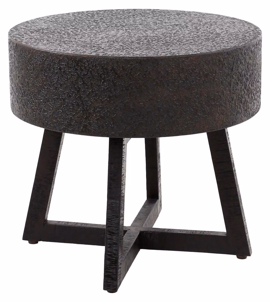Tavolino FURNLUX ingombrante Ferro Nero 50 cm / Colore principale: nero / Dimensioni: 50 x 46 x 50 cm