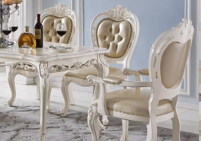 Esszimmer Stuhl Sessel Set Lounge Club mit Armlehnen Luxus Sessel 6x Stühle
