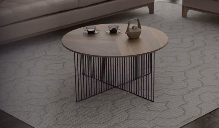 Moderner Wohnzimmer Couchtisch Braun Echtholz Möbel Luxus Ablagetischen