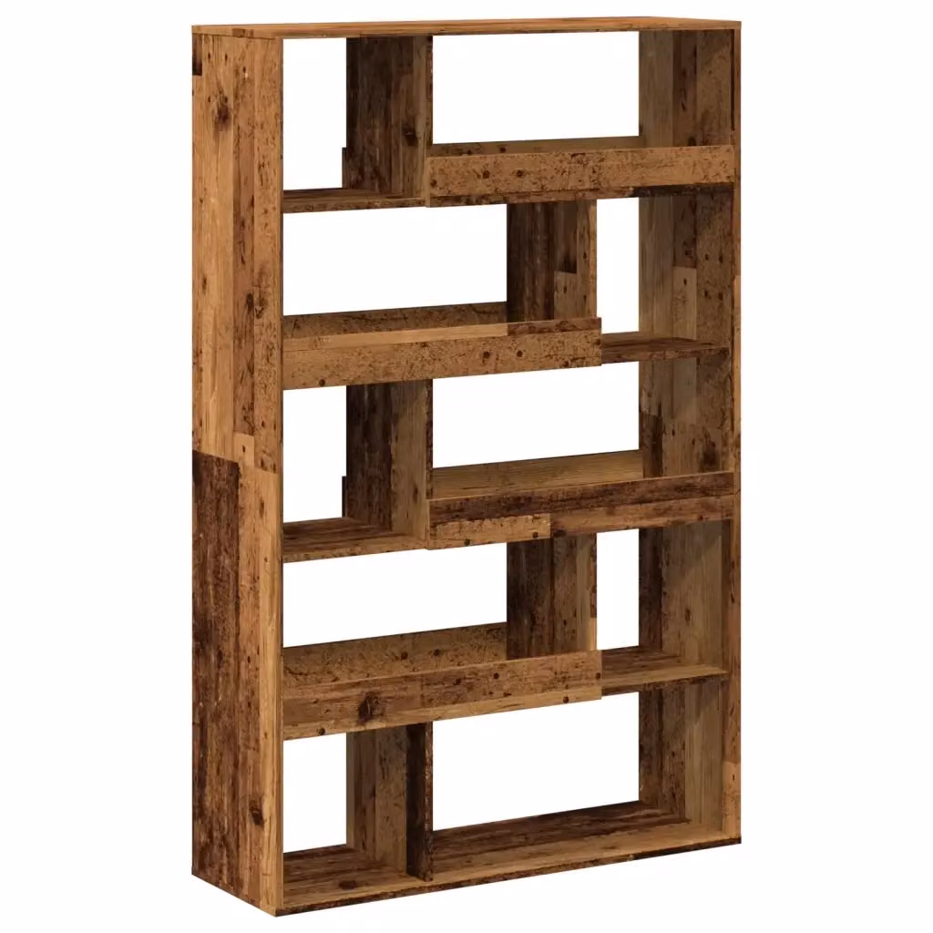 Libreria in Legno Antico vidaXL in MDF Marrone L: 100 cm, P: 33 cm, H: 156,5 cm – 2