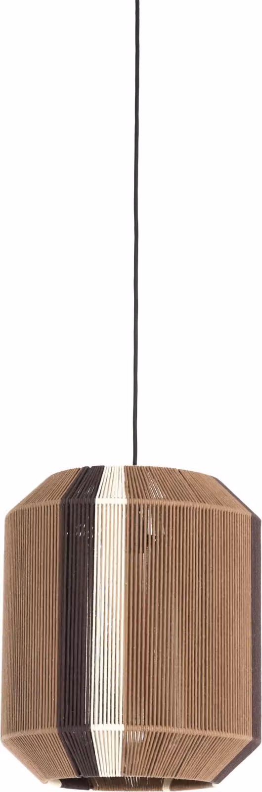 Lampada a sospensione - marrone - Kozana - tessile - E27 - 2982783 - Light & Living
