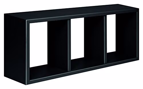 Mensola Tristano Nero 70 x 30 cm