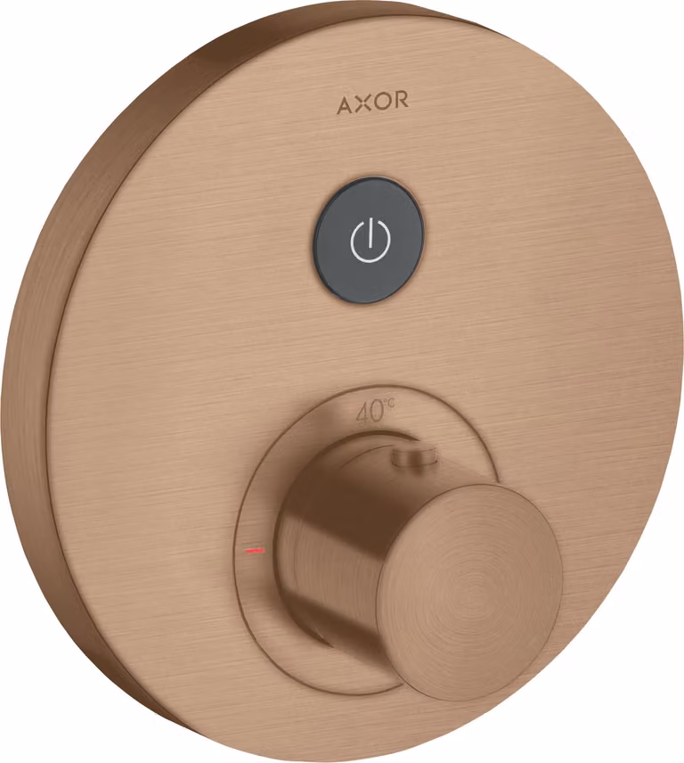 hansgrohe AXOR Starck ShowerSelect Thermostat rond à encastrer pour 1 consommateur, 36722310, 36722310