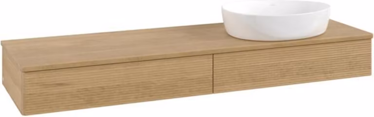 Mobiletto V&B con struttura frontale Antao 160x50cm, WBP colore rovere miele, rovere miele