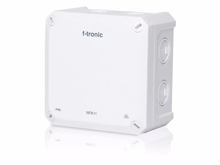 F-TRONIC Scatola di derivazione FR Neptun Compact, 110x110x67 mm, bianco