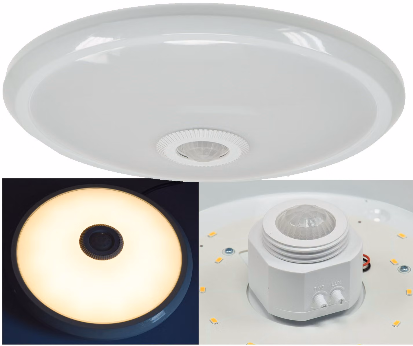 ChiliTec Plafoniera LED TERCEIRA 12W, 800lm, 3000K, rilevatore di movimento PIR