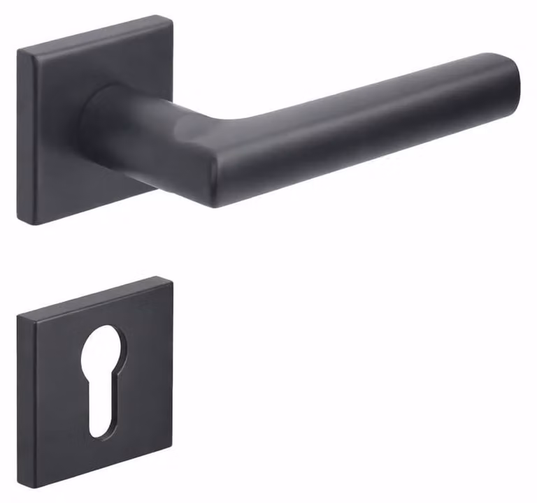 Maniglie moderne per porte interne, acciaio inossidabile, colore nero