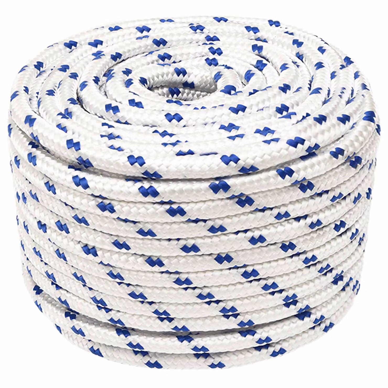 Corda multiuso vidaXL in plastica, diametro 14 mm, lunghezza 100 m, Bianco e Blu