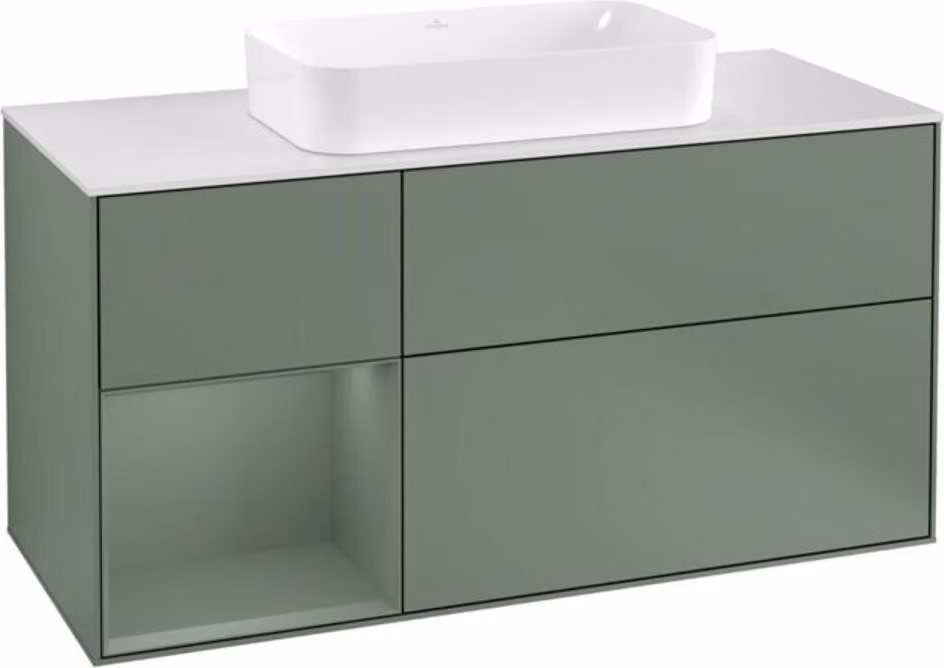 V&B mobile da parete Finion 120cm, Pl w m, Rg l Ol m Lac, Oli. m Lac