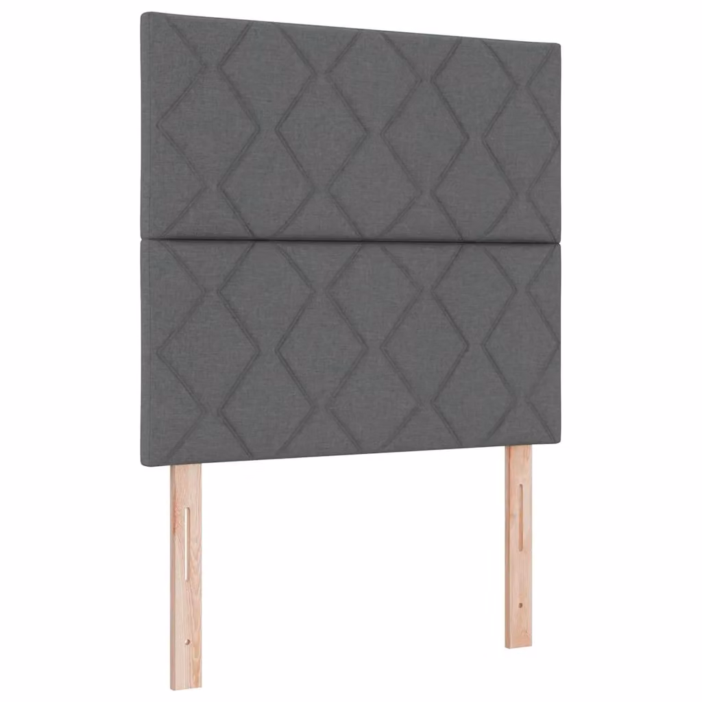 Letto a molla con illuminazione LED vidaXL in tessuto grigio, L/P/H: 90 x 190 x 140 cm – 2