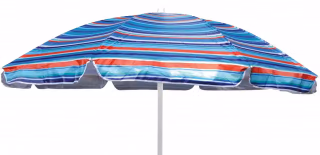 Set di 10 ombrelloni Moia SPA in poliestere multicolore con asta centrale, diametro 200 cm