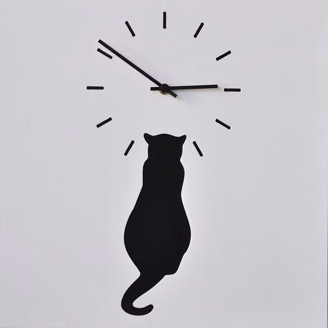 Orologio da Parete Quadrato Pirondini con Design Astratto Bianco e Nero L: 38,5 cm x P: 38,5 cm