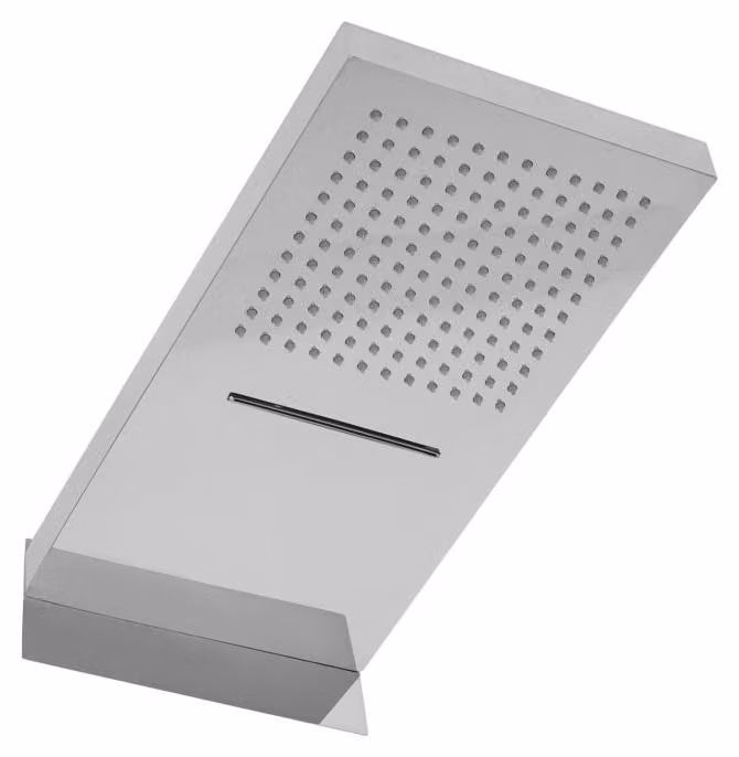 Testina doccia Kronenbach SPA, dimensioni 50 x 25 cm, con 2 tipi di getto