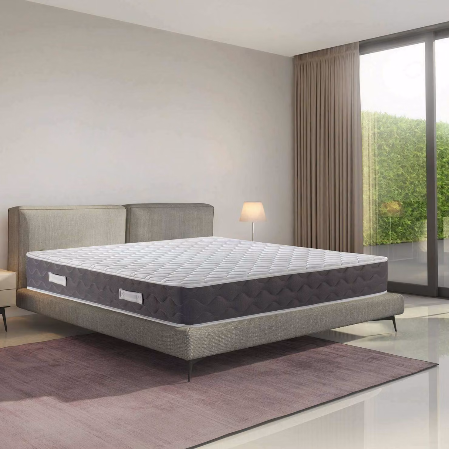 Talamo Italia Materasso Matrimoniale South 140x190x28h cm Bianco, Grado Rigidità 7.5/10 Misura Rete Compatibile 140x190 cm  Italy