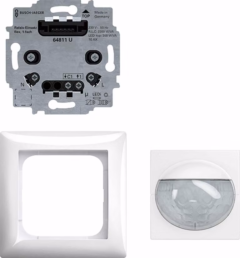 BUSCH-JAEGER Set di rilevatori di movimento 180 flex 62764 UJ-914-WL, Multi