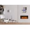 Acantha Aspire 75 camino elettrico da incasso 79,2 × 49 × 23,5 cm, fiamma LED 3D, riscaldamento 1–2 kW, telecomando