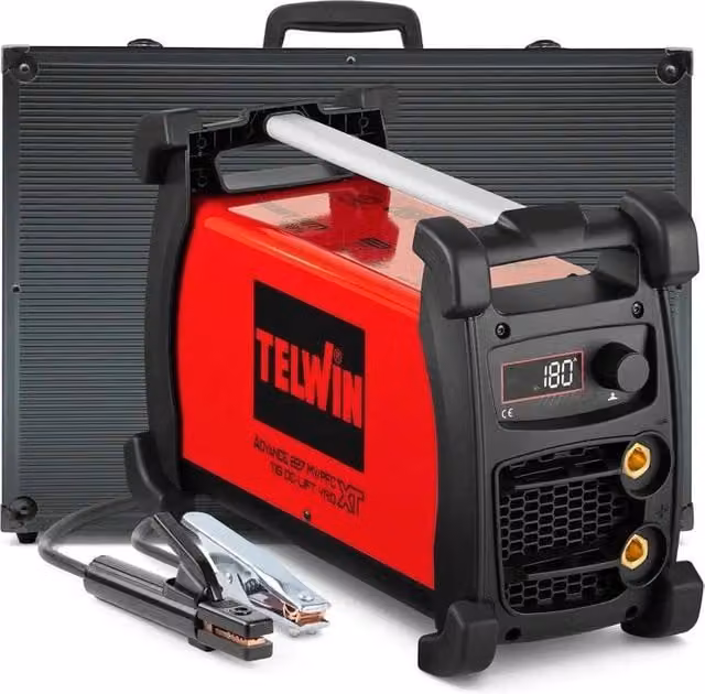Saldatrice Inverter Telwin Advance 227 Xt Mv/pfc Vrd MMA/TIG Rossa con Valigetta