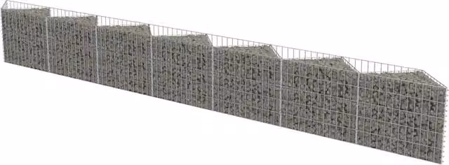 Gabbione in acciaio zincato grigio L: 450 cm, P: 50 cm, H: 30 cm – 1