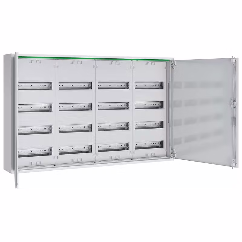 Quadro di distribuzione ABN AP, profondità 160 mm, con porta cieca, 4 file, armadio completo REG ABNRM404R01