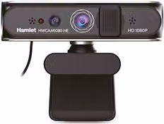 Webcam Hamlet Hello Cam Black USB Type-A Full HD 1080p
