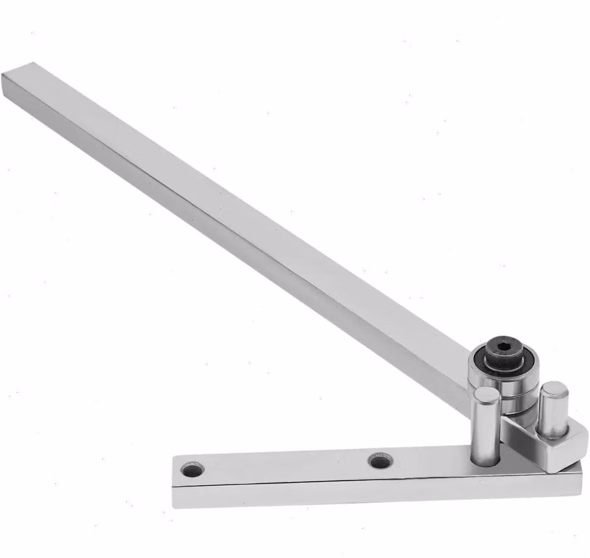 Curvatrice manuale - Curvatrice manuale per tubi e barre - Regolabile da 0 a 180° - Per acciaio tondo/tubi fino a 8 mm - Acciaio al carbonio - 41×16×5 cm - Argento