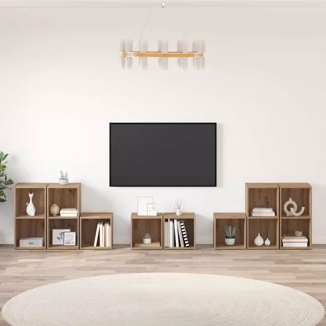 Set di mobili TV 8 pz Rovere artigianale Legno ingegnerizzato 3393275