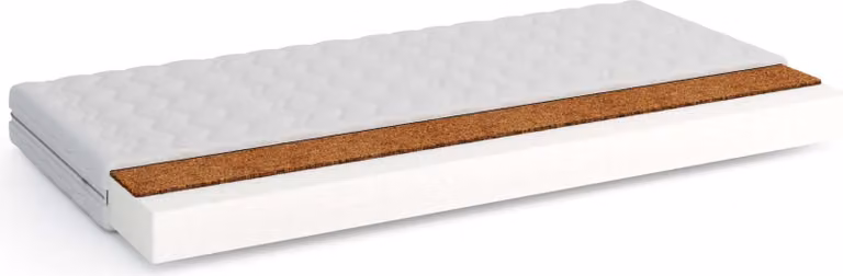 FURNLUX Materasso senza molle Kokosik Bianco 80x160cm / Hauptfarbe: Weiß / Dimensioni: 80 x 160 x 12 cm