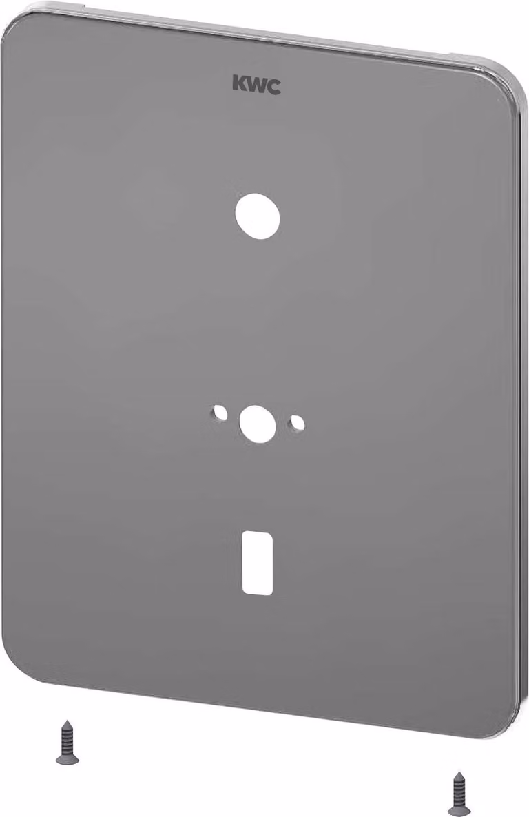 KWC AR piastra di copertura in acciaio inox, F3, per uscita, 190x245 mm, supporto per sensore, 2030050088