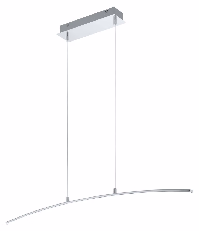 Lampadario A Sospensione Moderno Lasana Alluminio Cromo 1 Luce Led 15W 1800Lm