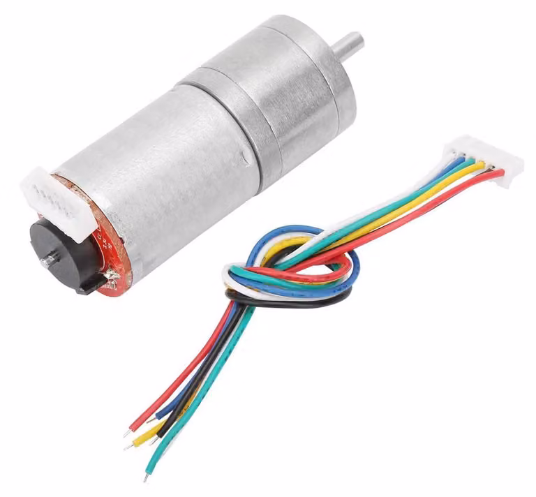 Motore a riduzione DC da 12V con encoder, 100 giri al minuto, per robot e progetti fai-da-te