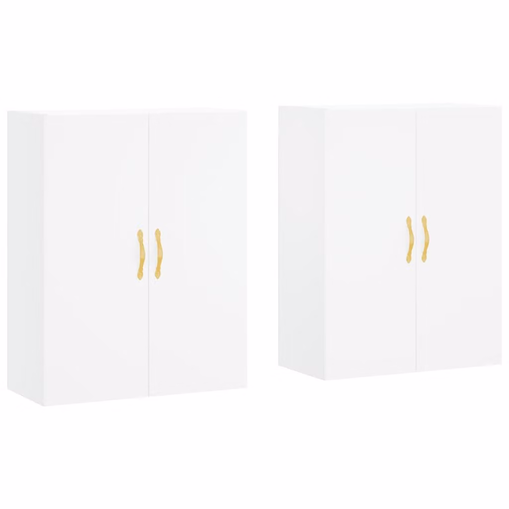 Mobili a Parete 2 pz Bianchi 69,5x34x90 cm
