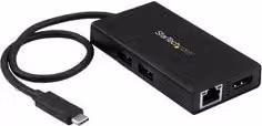 Hub 6 in 1 Mini Dock USB C con PD Startech.Com Nero DKT30CHPD