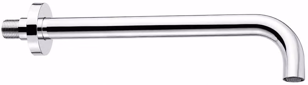 Schläfer 137430 | Soffione doccia a Parete Pulsify in ottone cromato con ugelli orientabili diam 26 mm, L. 350 mm, Attacchi Universali 1/2"G , Braccio con Soffione risparmio idrico e ispezionabile