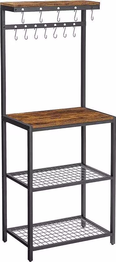 Pannello magnetron industriale, 60 x 40 x 151,5 cm, marrone/nero vintage, metallo