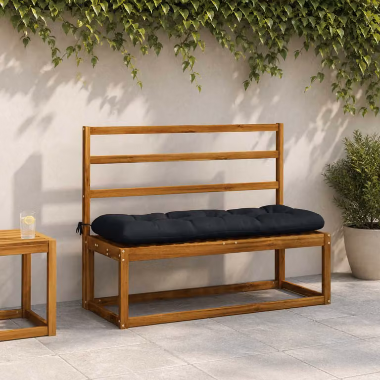 Cuscino per panchina vidaXL moderno in poliestere blu con fodera rimovibile e resistente ai raggi UV