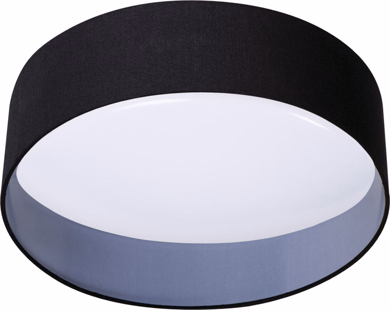 Plafoniera LED rotonda RIFA bianco e nero 17,5 W, bianco caldo 1450 lm, plastica, dimensioni: 11,6 x 40 x 40 cm, IP20, Kanlux