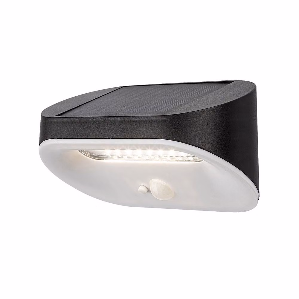 Rabalux BREZNO, Lampada da parete per esterni, Nero, Plastica, IP44, Ideale per ingressi, vialetti, terrazze, Classe energetica III