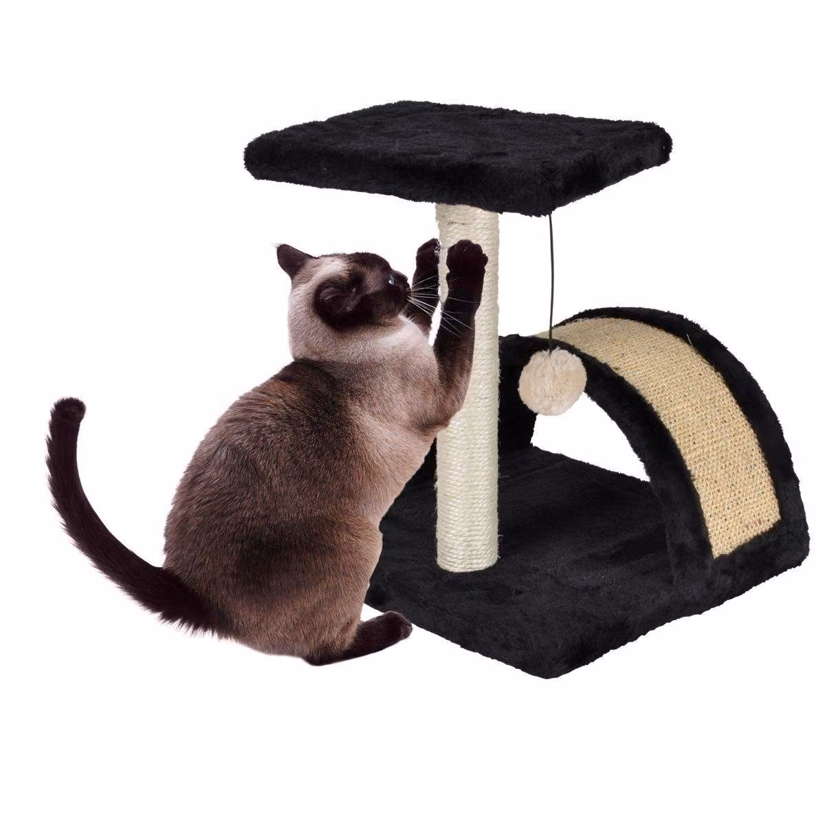 Tiragraffi per gatti, 38 cm, nero