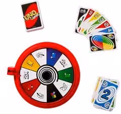 Gioco di carte Spin UNO Mattel multicolore