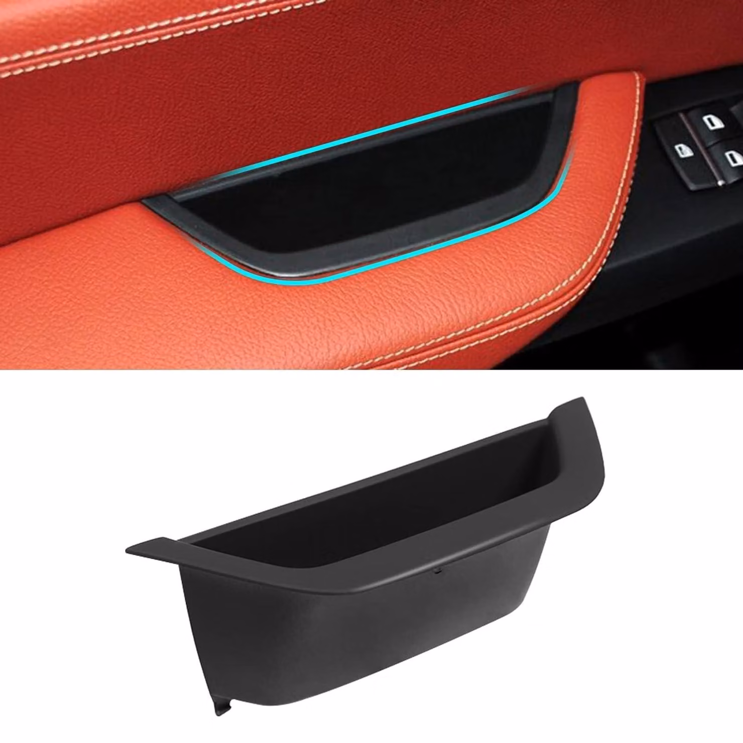 Elzusha - Contenitore portaoggetti per il supporto della porta, compatibile con BMW X3/X4