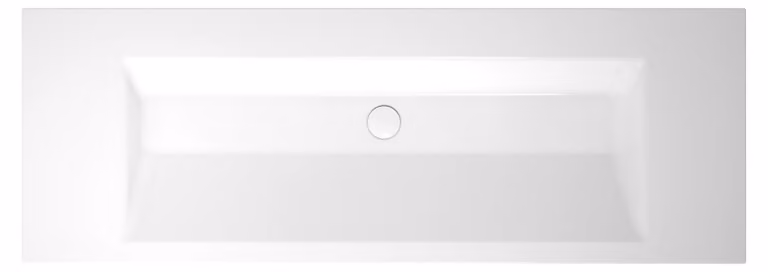BetteAqua lavabo à encastrer, sans trou pour robinet, sans trop-plein, 1400x495x80mm, A072-000PW, A072-000PW