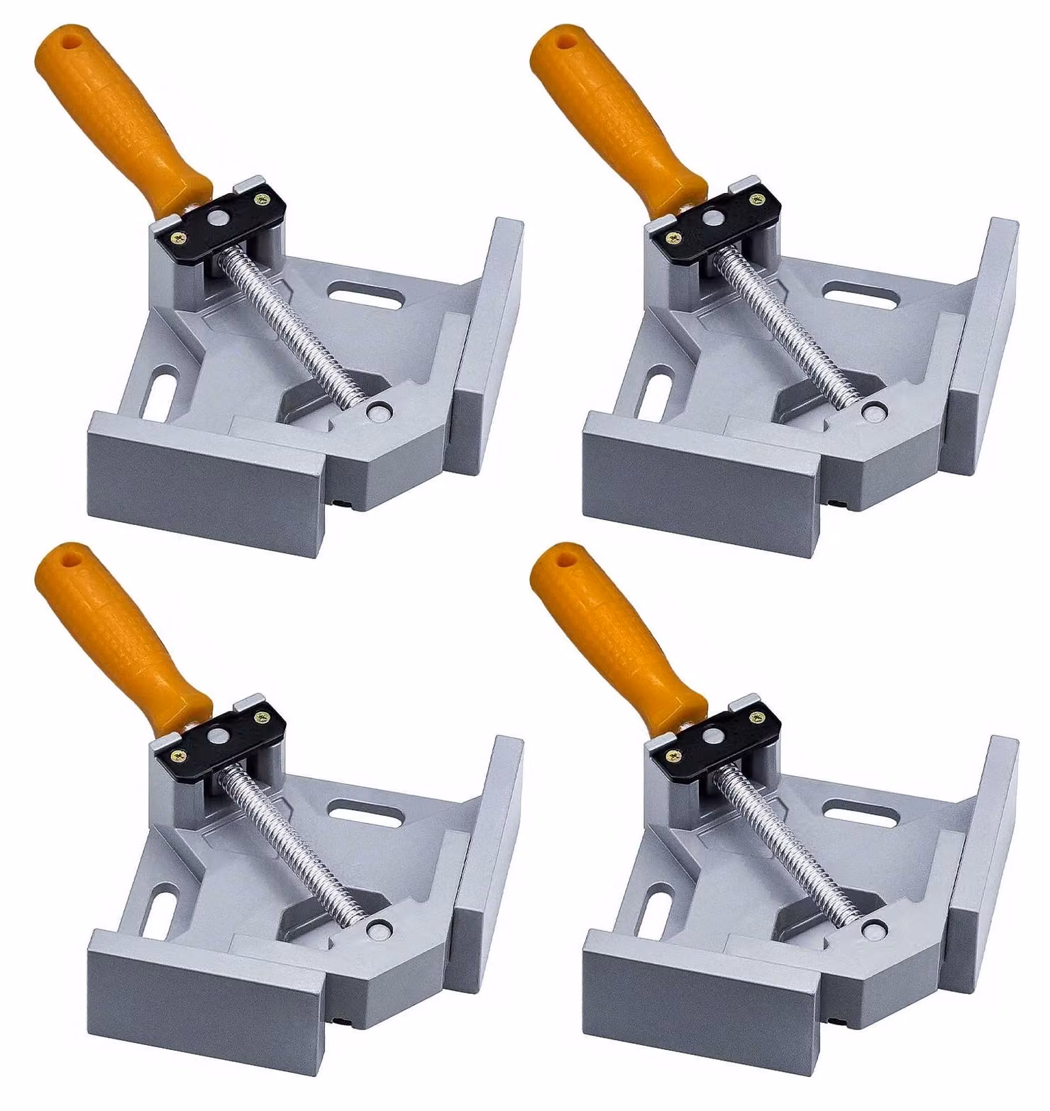 Set di 4 morsetti angolari, morsetti angolari regolabili a 90°